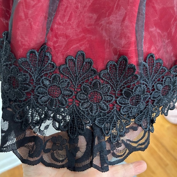 Victorian Goth Punk Fit & Flare Pleated Skirt - Picture 11 of 16